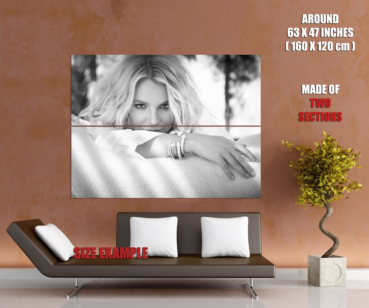 V5091 Britney Spears Cute Beautiful Music Singer BW Decor WALL POSTER PRINT - Picture 12 of 13