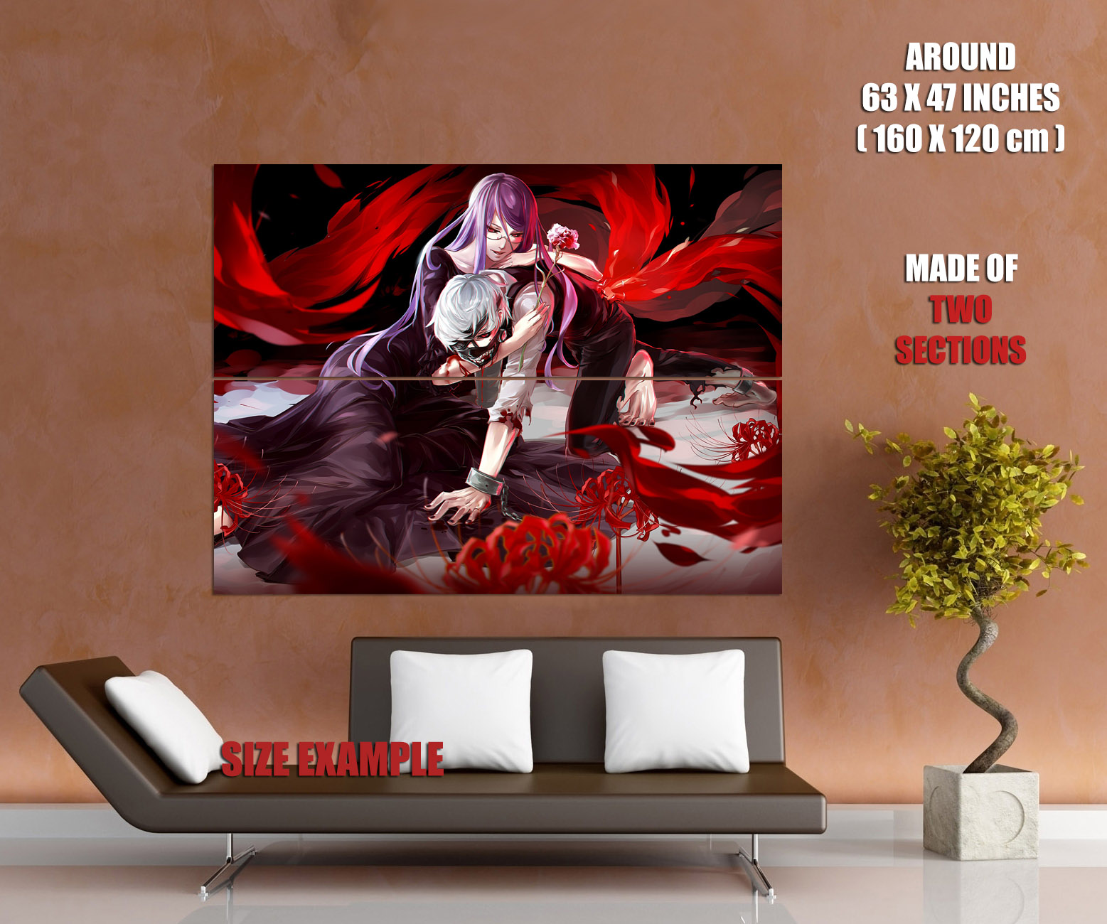 V6481 Tokyo Ghoul Ken Kaneki Kamishiro Rize Anime Decor WALL POSTER PRINT UK - Picture 12 of 13