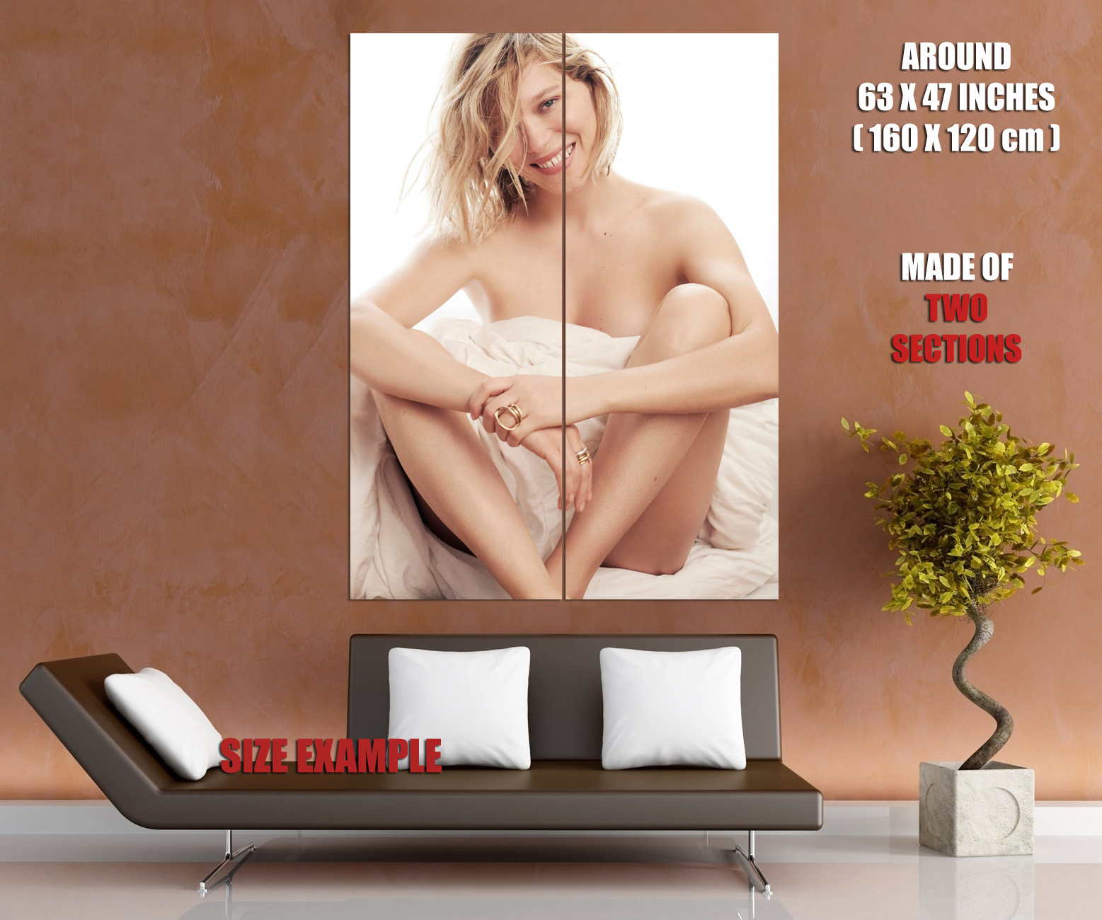 V7117 Lea Seydoux Smile Natural Desnudo Sexy Actriz PÓSTER DE PARED IMPRESIÓN REINO UNIDO - Imagen 12 de 13