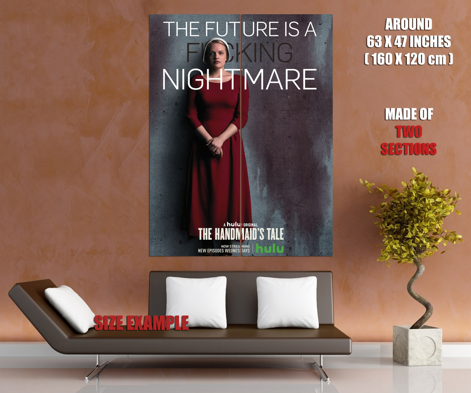PÓSTER DE PARED V8026 The Handmaid's Tale Elisabeth Moss serie de personajes impresión reino unido - Imagen 12 de 13