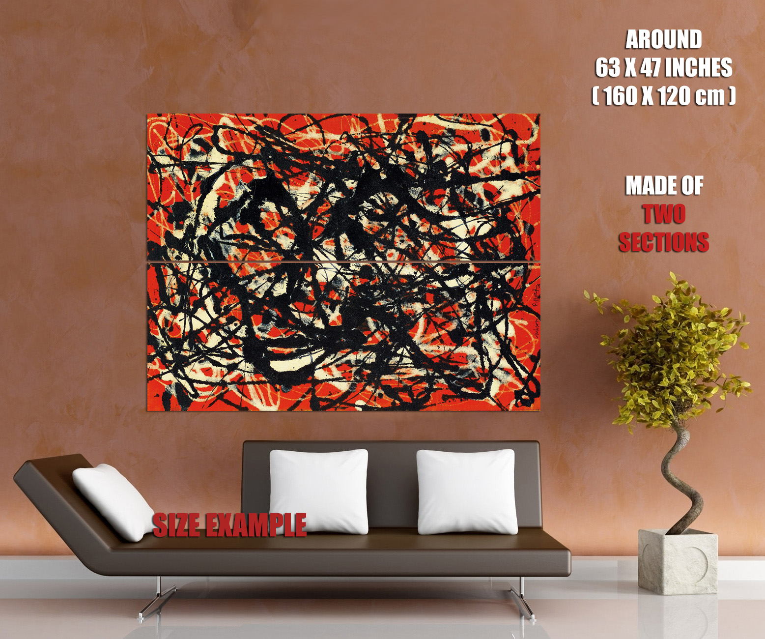 V8933 Jackson Pollock Free Form 1946 Pintura Arte Retro PÓSTER DE PARED IMPRESIÓN REINO UNIDO - Imagen 12 de 13