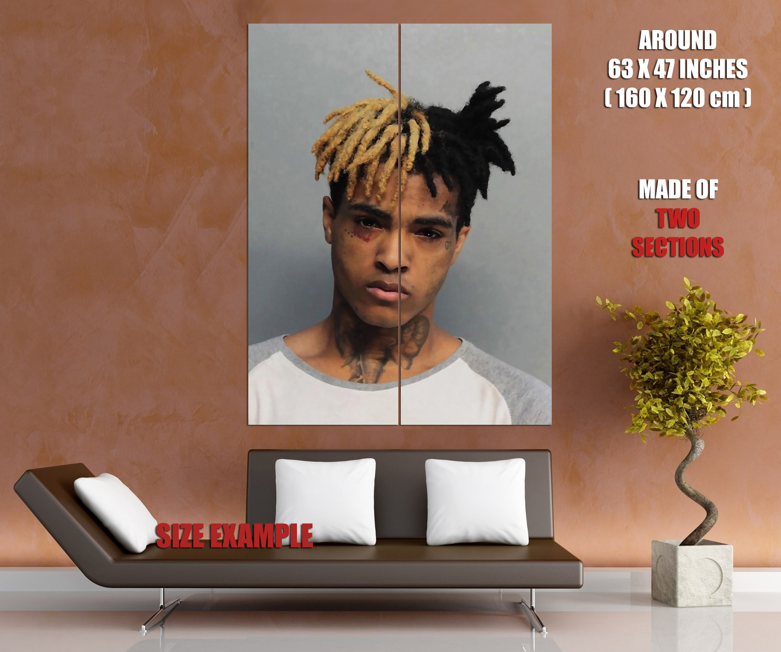 V8943 XXXTentacion Arte Retrato Rap Hip Hop Música Estrella PÓSTER DE PARED IMPRESIÓN REINO UNIDO - Imagen 12 de 13