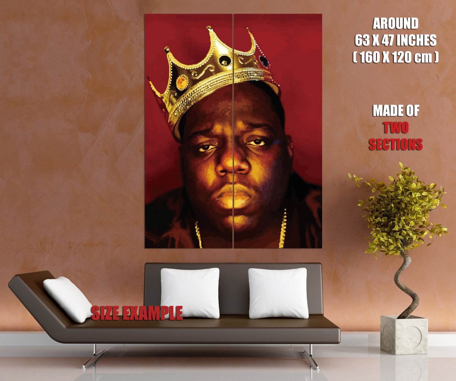 V8944 Biggie Smalls Notorious GRAN PREMIUM Crown Rap King PÓSTER DE PARED IMPRESIÓN UK - Imagen 12 de 13