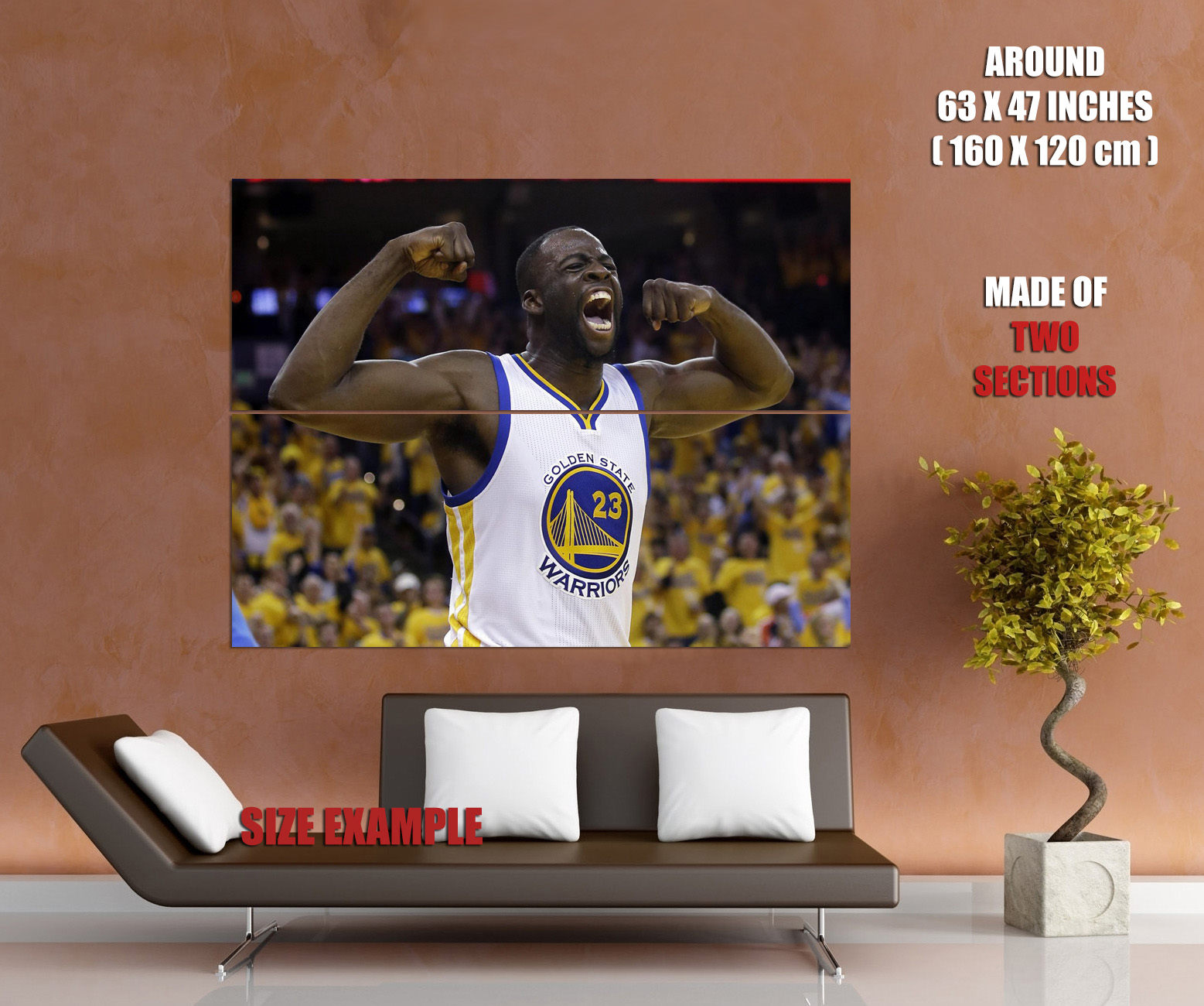 PÓSTER DE PARED V8991 Draymond Green Muscles Celebración Rugido Baloncesto impresión reino unido - Imagen 12 de 13