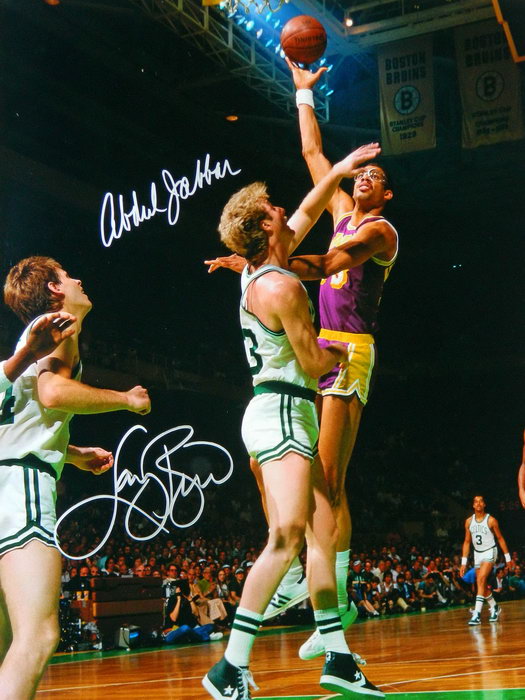 PÓSTER DE PARED V0680 Kareem Abdul-Jabbar vs Larry Bird Lakers decoración deportiva impresión reino unido - Imagen 8 de 13