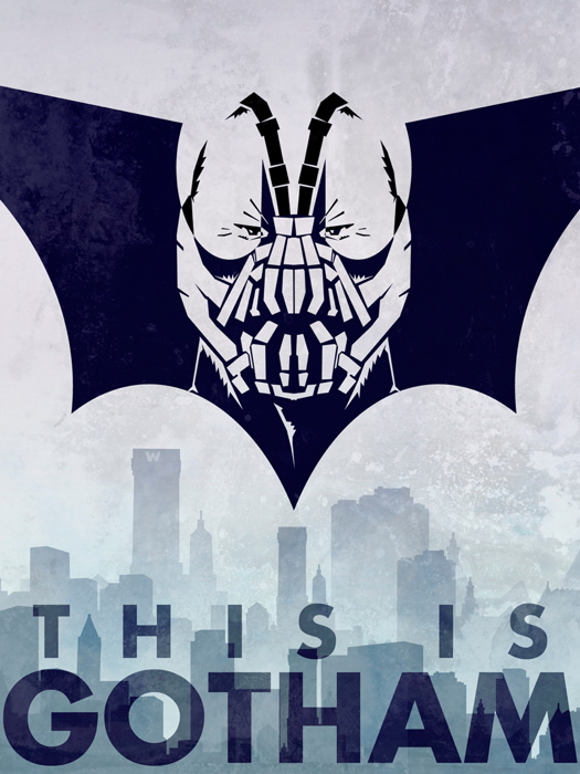 V1108 Dark Knight Gotham Bane Cool Art Artwork POSTER PRINT PLAKAT