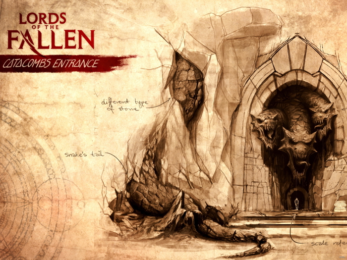 V5402 Lords Of The Fallen Catacombs Entrance Game Decor WALL POSTER PRINT