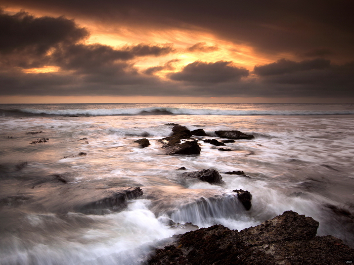 V5587 Sunset Sea Rocks Waves Foam Beautiful Nature Decor WALL POSTER PRINT UK - Picture 8 of 13