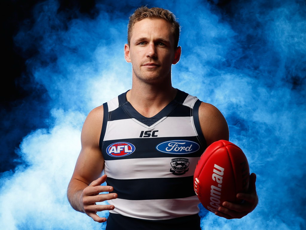 V7276 Joel Selwood Geelong Awesome Smoke Sport Aussie Footy WALL POSTER PRINT